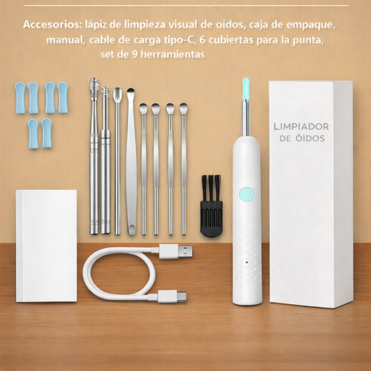 Limpiador de Oídos con Cámara